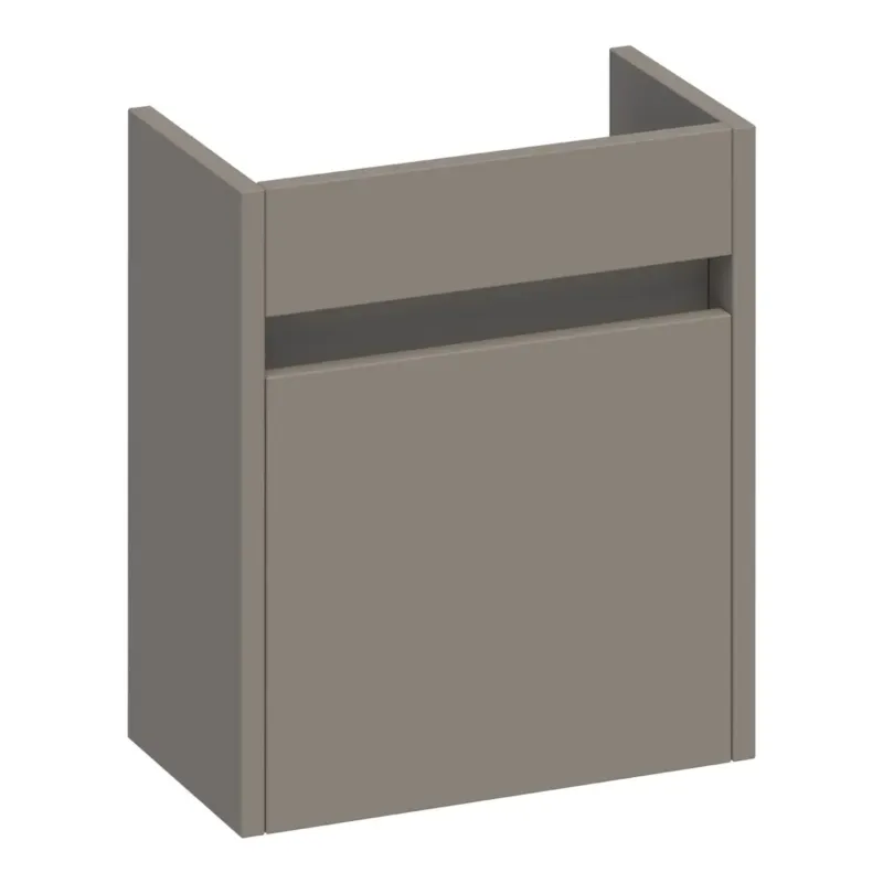 Brauer Adore fonteinkast 40cm met 1 deur linksdraaiend taupe mat Beperkte Voorraad