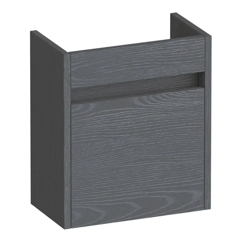 Brauer Adore fonteinkast 40cm met 1 deur linksdraaiend timber grey Veilige Betaling