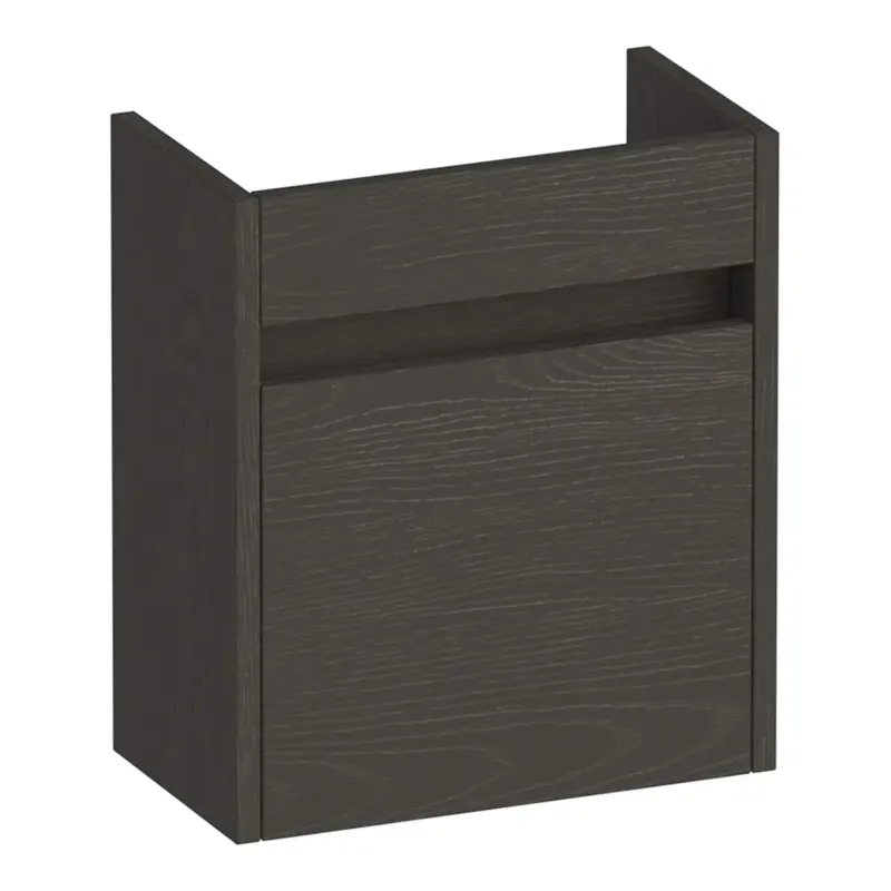 Fabrieksprijs Brauer Adore fonteinkast 40cm met 1 deur rechtsdraaiend timber anthracite