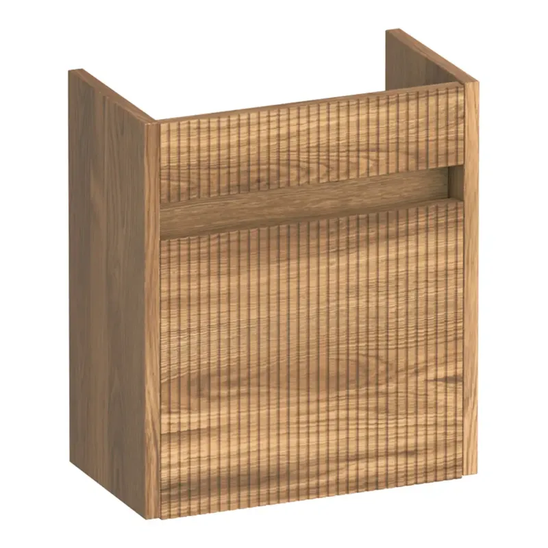 Brauer Adore Wavy fonteinkast ribbelfront 40cm met 1 deur rechtsdraaiend honey Merkproduct