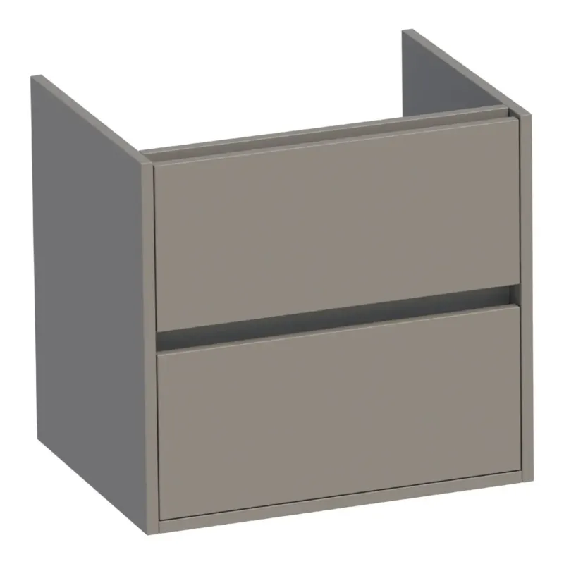 Brauer Adore onderkast 60cm met 2 softclose lades taupe mat Rechtstreeks Van De Fabrikant