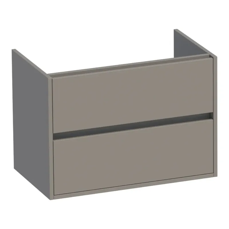Brauer Adore onderkast 80cm met 2 softclose lades taupe mat Op = Op