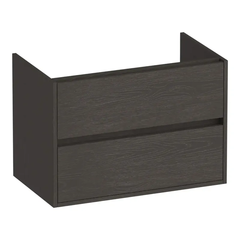 Brauer Adore onderkast 80cm met 2 softclose lades timber anthracite Flitsaanbieding