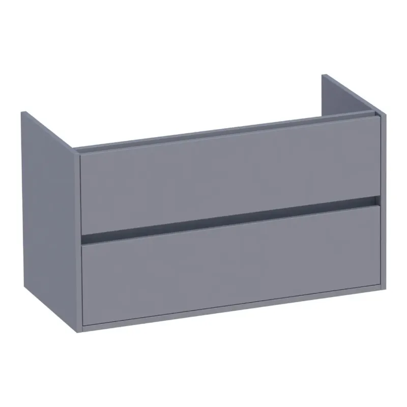 Goedkoop Brauer Adore onderkast 100cm met 2 softclose lades grijs mat