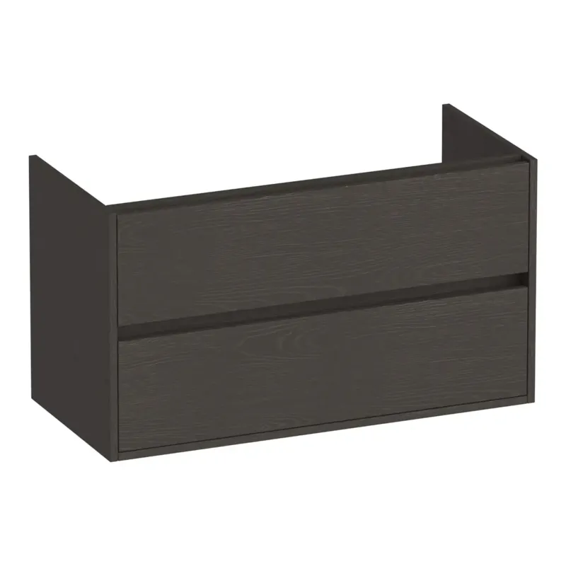 Koop Vandaag Brauer Adore onderkast 100cm met 2 softclose lades timber anthracite