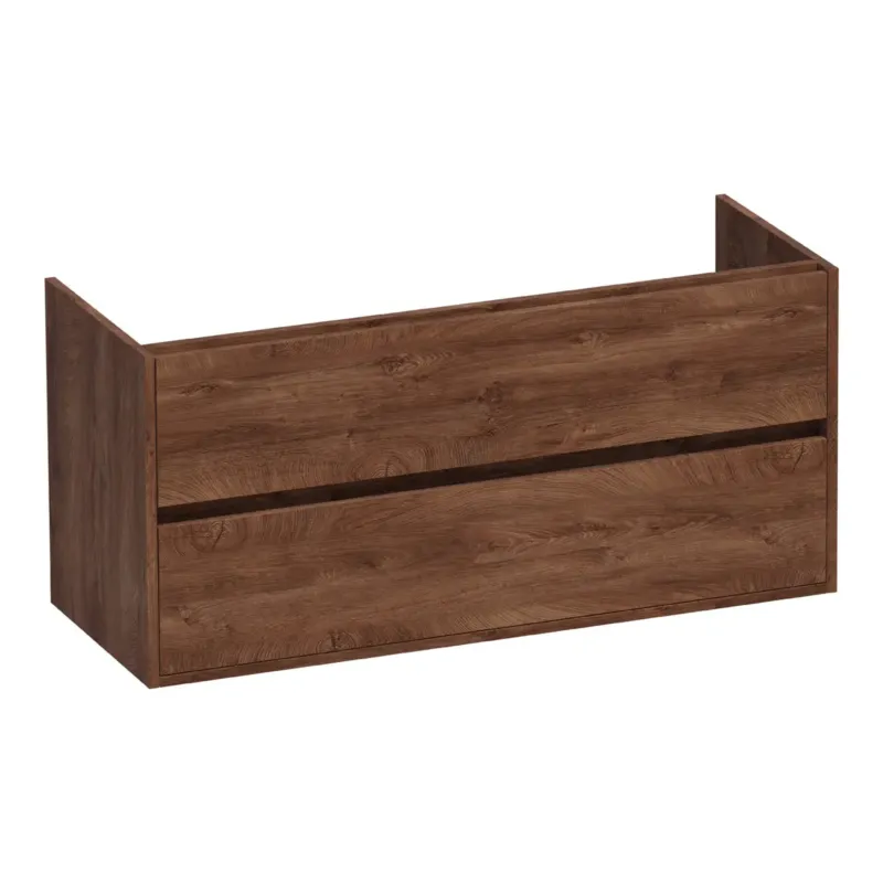 Brauer Adore onderkast 120cm met 2 softclose lades en 1 sifon uitsparing forest cacao Direct Beschikbaar