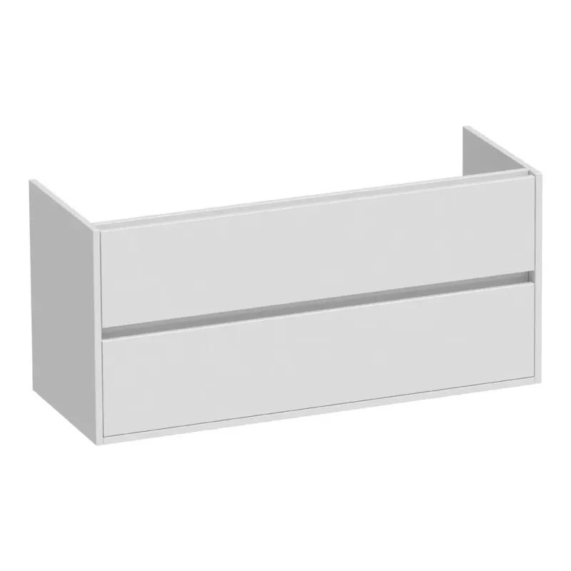 Brauer Adore onderkast 120cm met 2 softclose lades en 1 sifon uitsparing wit glans Hete Deal