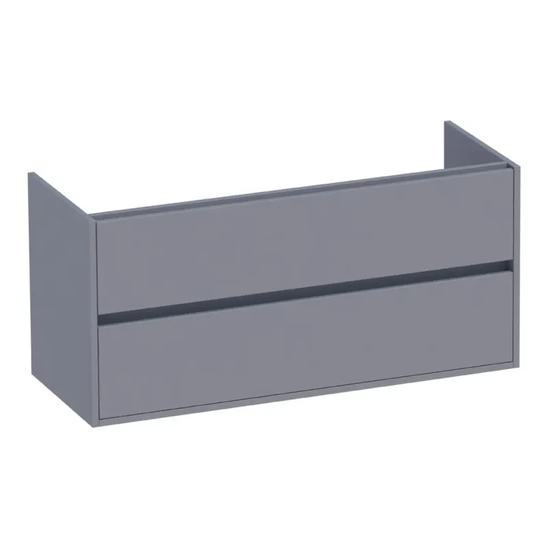 Bestel Nu Brauer Adore onderkast 120cm met 2 softclose lades en 1 sifon uitsparing grijs mat