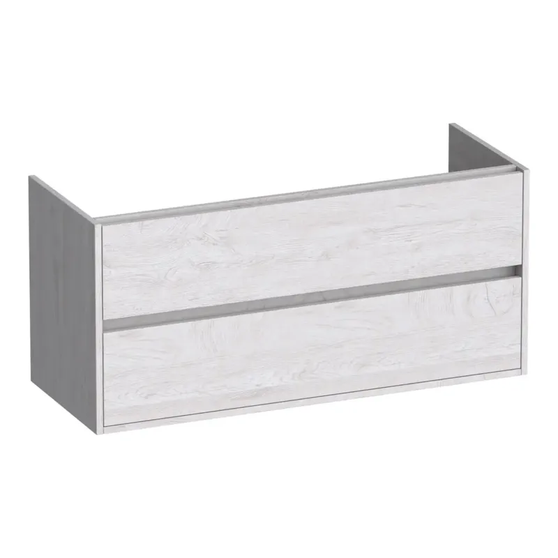 Lage Kosten Brauer Adore onderkast 120cm met 2 softclose lades en 2 sifon uitsparingen forest seashell
