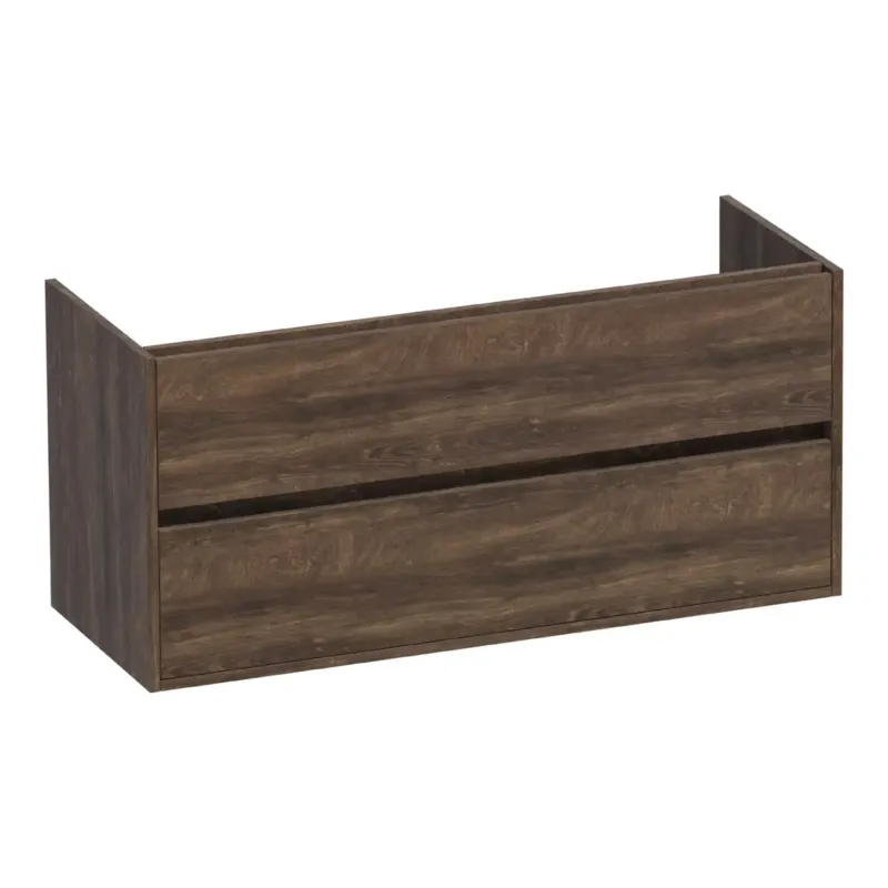 Brauer Adore onderkast 120cm met 2 softclose lades en 2 sifon uitsparingen grove Actieprijs