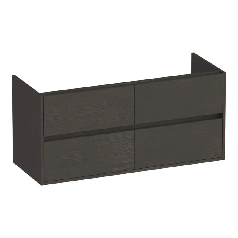 Gratis Retour Brauer Adore onderkast 120cm met 4 softclose lades en 2 sifon uitsparingen timber anthracite