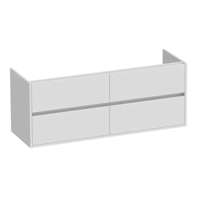 Brauer Adore onderkast 140cm met 4 softclose lades wit glans Seizoensaanbieding