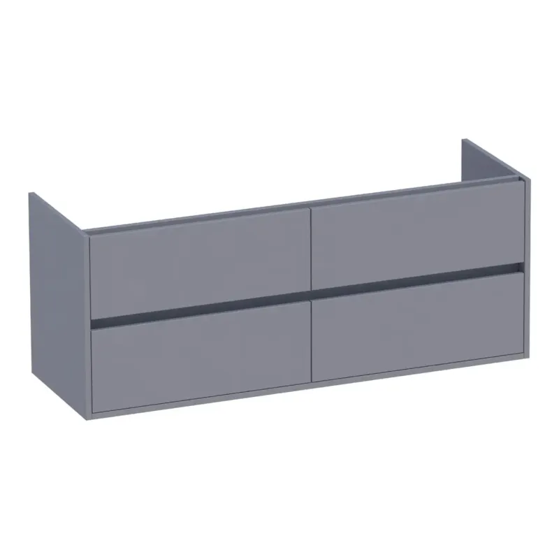 Brauer Adore onderkast 140cm met 4 softclose lades grijs mat Laatste Versie