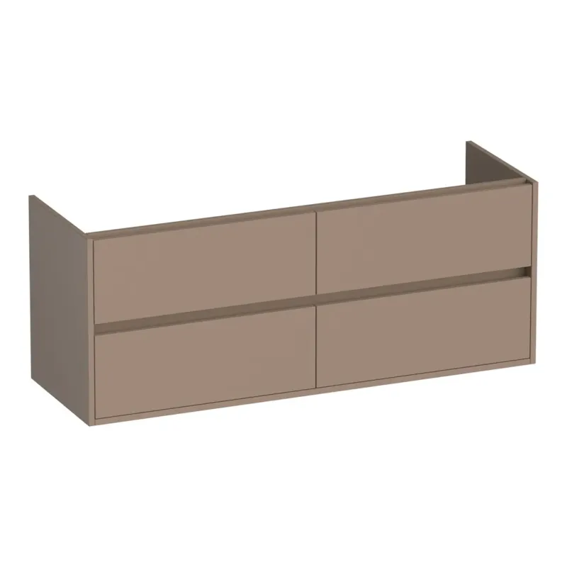 Brauer Adore onderkast 140cm met 4 softclose lades mokka mat Beperkte Voorraad