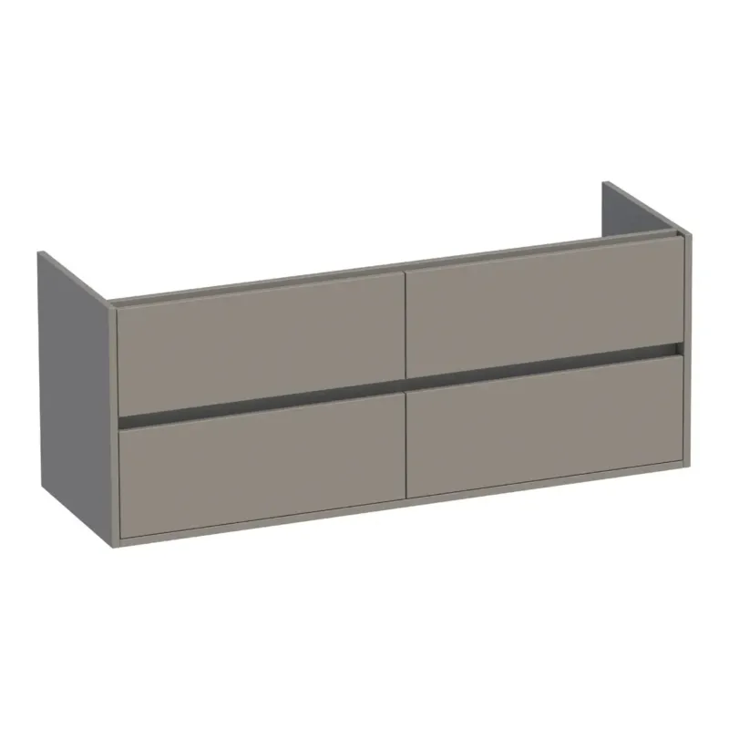 Brauer Adore onderkast 140cm met 4 softclose lades taupe mat Nieuw
