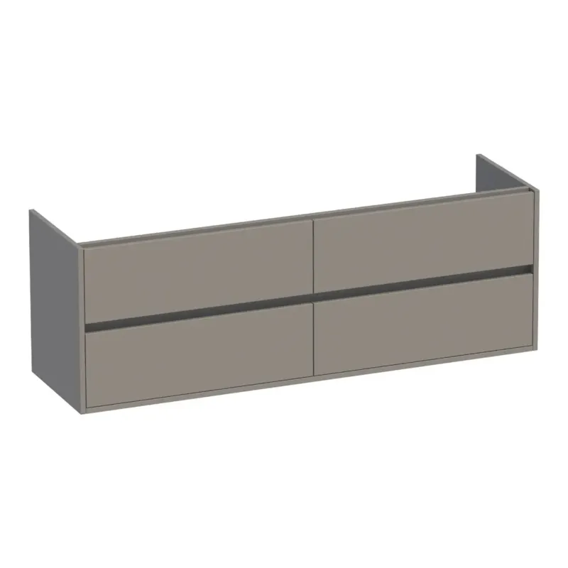 Brauer Adore onderkast 160cm met 4 softclose lades taupe mat Snelle Levering