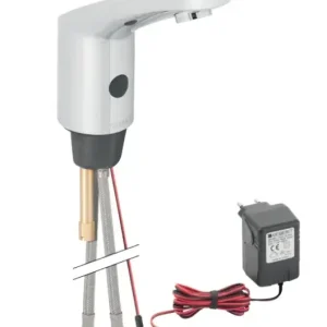 Geberit Hytronic 85 1-gats wastafelkraan koud en warm water zonder mengknop chroom Beperkte Voorraad
