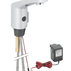 Geberit Hytronic 85 1-gats wastafelkraan koud en warm water met temperatuurregeling chroom Speciale Aanbieding