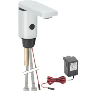 Geberit Hytronic 86 1-gats wastafelkraan koud en warm water zonder mengknop chroom Koopje