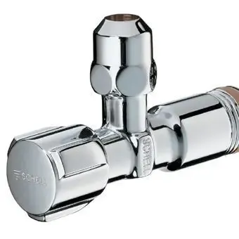 Schell Comfort hoekstopkraan knel m. comfort greep z. rozet 1/2"x3/8" debietklasse A chroom Flitsaanbieding