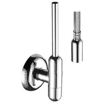 Schell Rondo hoekstopkraan m. kunststof rozet m. glijring 1/2"x10mm m. zelfdichtend schroefdraad chroom Favoriet