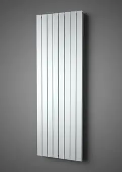 Populair Plieger Cavallino Retto designradiator verticaal dubbel middenaansluiting 1800x298mm 817W parelgrijs (pearl grey)