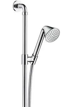 Hansgrohe AXOR Front glijstangset m. 1jet handdouche 90cm m. Isiflex`B doucheslang 160cm chroom Gratis Retour
