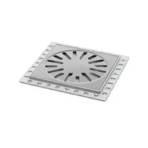 Aquaberg kunststof renovatieput m. RVS rooster 146x146mm inbouwhoogte 7mm RVS hoogglans Koop Online