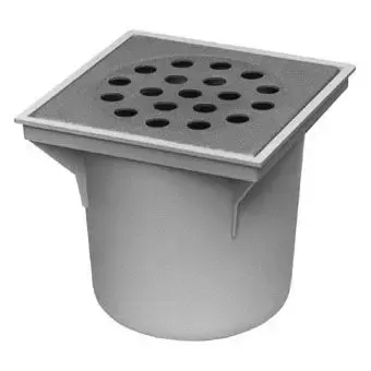 Voordeelprijs van den Berg ABS vloerput m. uitneembare emmer 20x20cm m. reukslot 50mm m. onderuitlaat 75mm