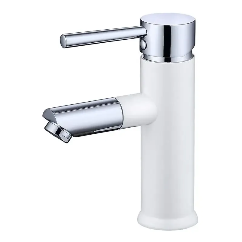 Actieprijs Best Design Bicolor wastafelkraan met draaibare uitloop wit / chroom