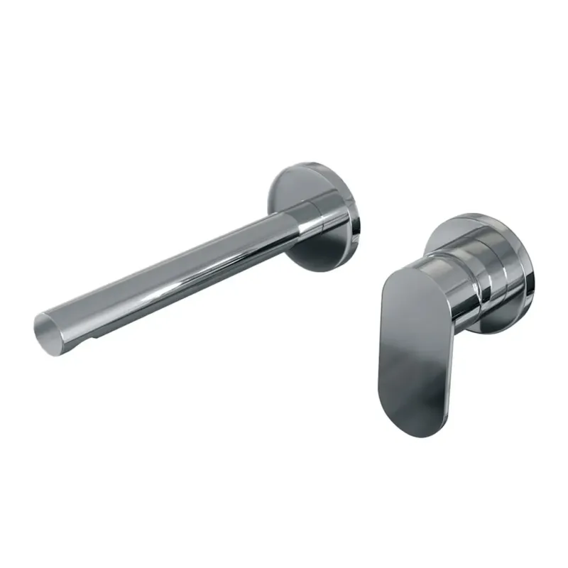 Brauer Chrome Edition ColdStart wastafelkraan inbouw rechte uitloop en rozetten model C1 chroom Hete Deal