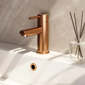 Brauer Copper Edition ColdStart wastafelkraan energy-saving model A koper geborsteld PVD Lage Prijs