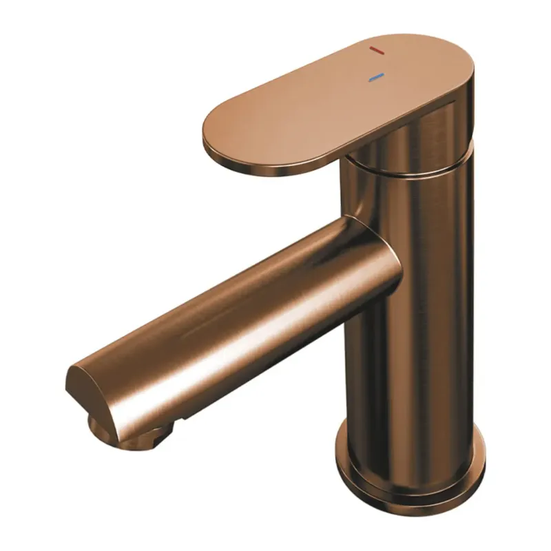 Brauer Copper Edition ColdStart wastafelkraan energy-saving model C koper geborsteld PVD Merkproduct