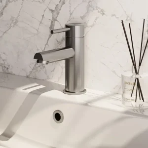 Brauer Brushed Edition ColdStart wastafelkraan energy-saving model A RVS geborsteld PVD Gratis Retour