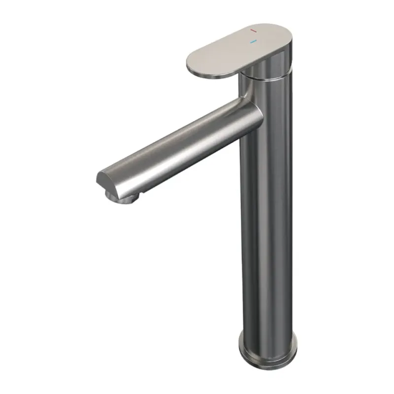 Brauer Brushed Edition ColdStart verhoogde wastafelkraan energy-saving model C RVS geborsteld PVD Gecertificeerd