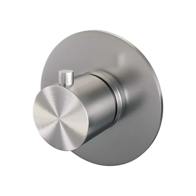 Brauer Brushed Edition inbouwthermostaat rond RVS geborsteld PVD Dagaanbieding