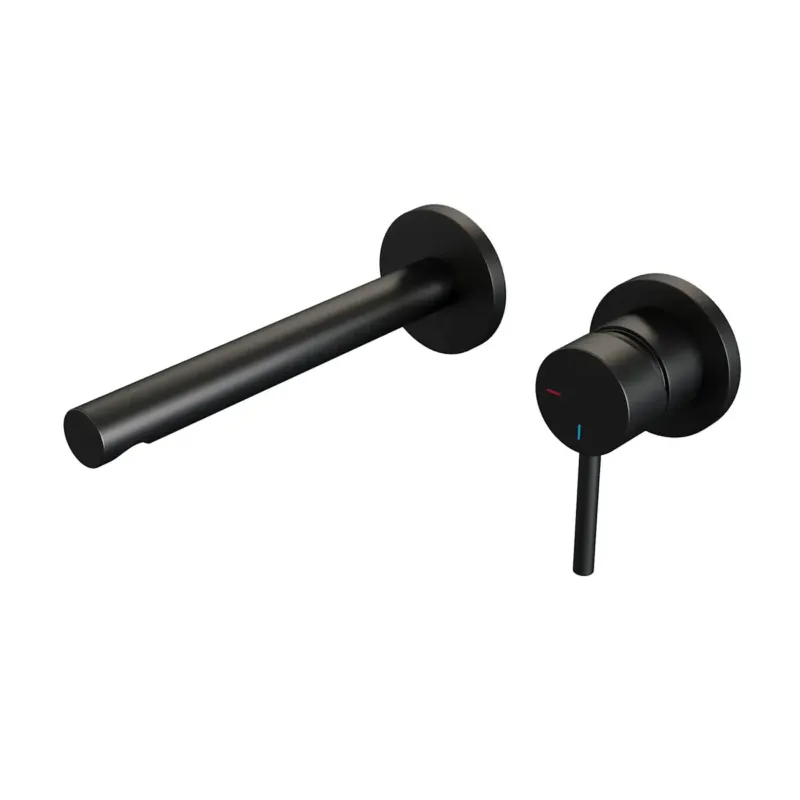 Brauer Black Edition ColdStart wastafelkraan inbouw rechte uitloop en rozetten model A1 zwart mat Hete Deal