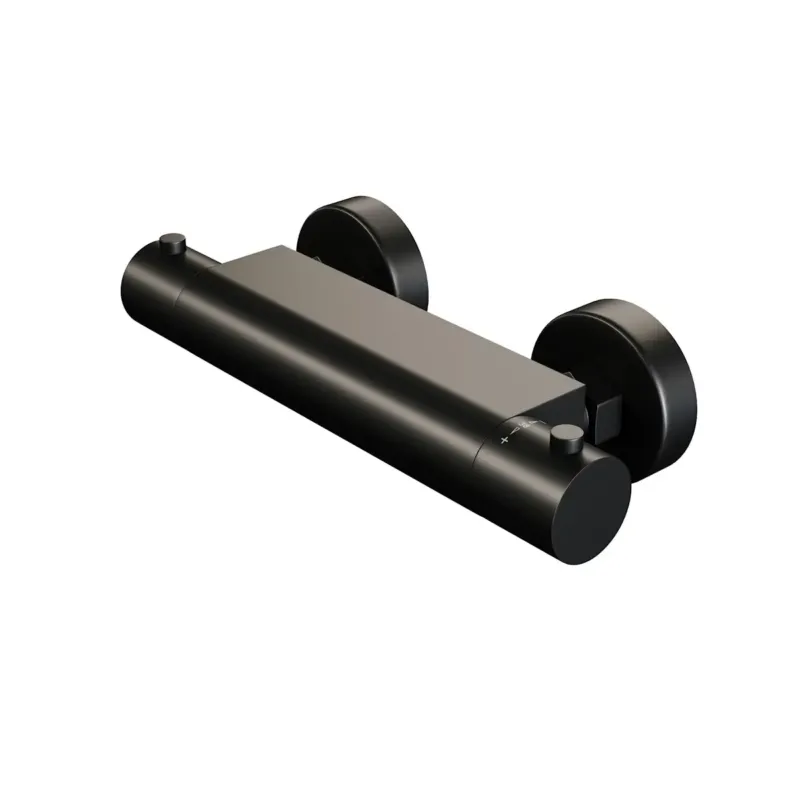 Brauer Black Edition douche thermostaatkraan opbouw Zwart Mat Aanbieding