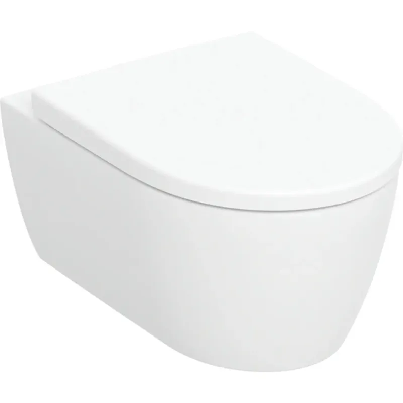 Betrouwbaar Geberit WC pack iCon hangend Rimfree diepspoel toilet met quick release toiletbril wit