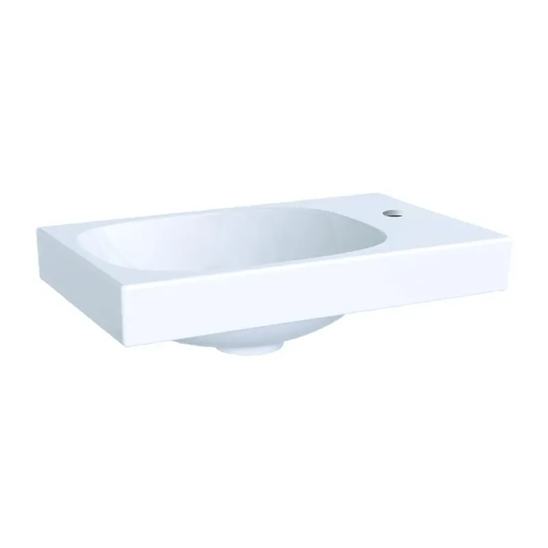 Geberit Acanto Fontein met overloop en kraangat 40cm wit Hoge Kwaliteit