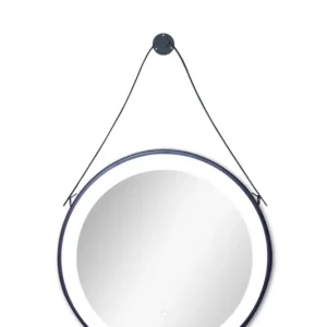 Hoge Kwaliteit Badstuber Hannover ronde badkamer spiegel mat zwart 60cm