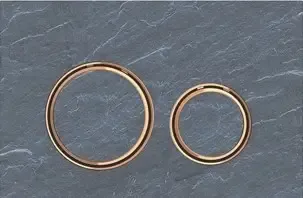 Flitsaanbieding Geberit Sigma 50 drukplaat mustang leisteen met rose-gouden knoprand