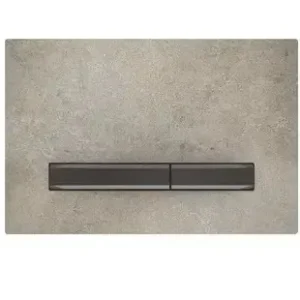 Lage Prijs Geberit Sigma 50 Square drukplaat betonlook met zwarte knoppen