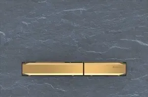 Betrouwbaar Geberit Sigma 50 Square drukplaat mustang leisteen met gouden knoppen