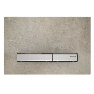 Geberit Sigma 50 Square drukplaat betonlook met chromen knoppen Beperkt Aanbod