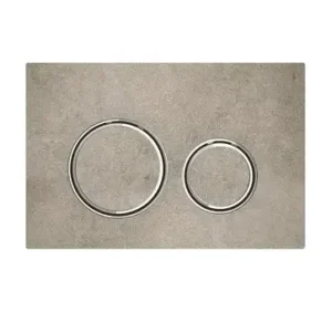 Dagaanbieding Geberit Sigma 50 drukplaat betonlook met chromen knoprand