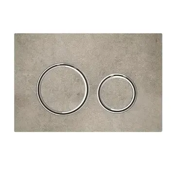 Dagaanbieding Geberit Sigma 50 drukplaat betonlook met chromen knoprand