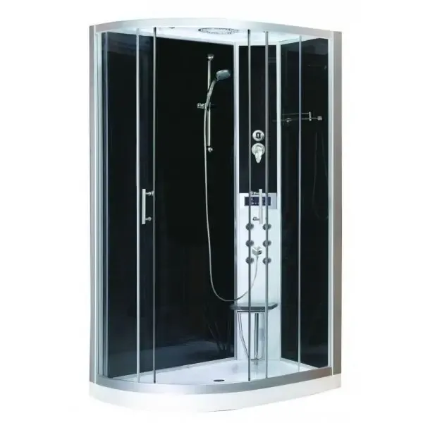 Badstuber Vario rechts complete douchecabine kitvrij 120x80cm met thermostaatkraan Koop Online