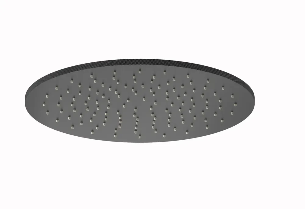Plieger Roma hoofddouche 30cm geborsteld zwart chroom Actieprijs