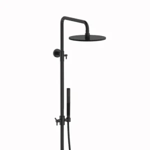 Snelle Levering Plieger Roma opbouw regendouche 25cm geborsteld zwart chroom